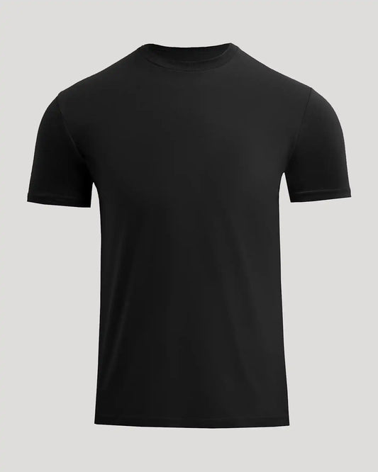 Black Short Classic Crew Neck
