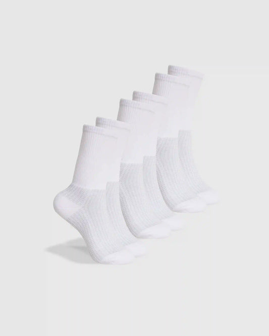 White Active Crew Socks 3-Pack