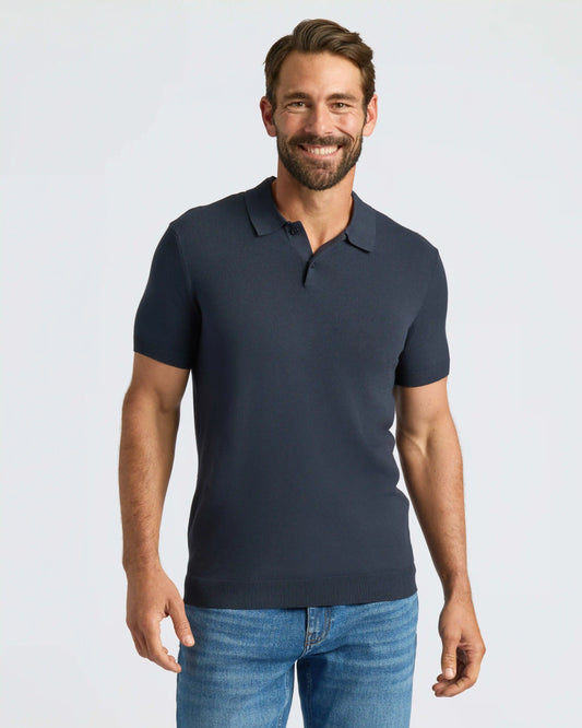Navy Dressy Polo